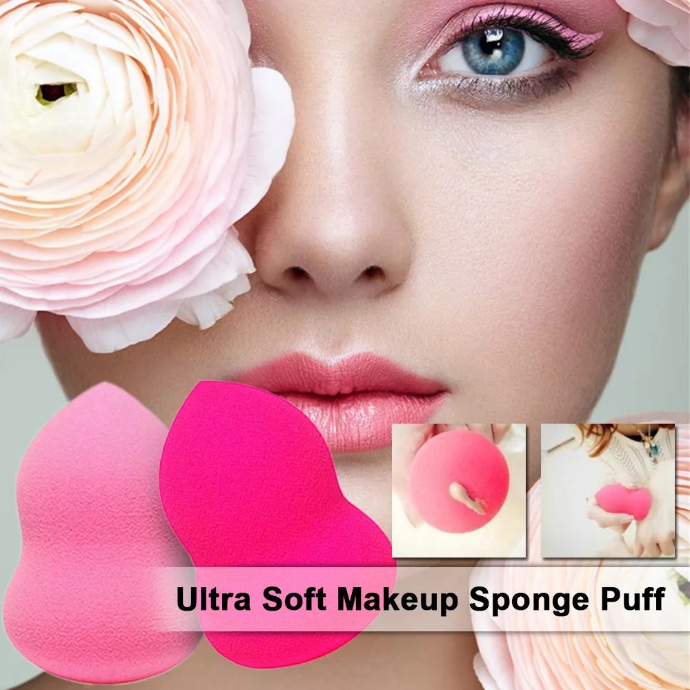 

1Pc Cosmetic Puff Soft Sponge Make Up Foundation Face Blender For Powder Cream Or Wet & Dry Use Women Girl Makeup Tool