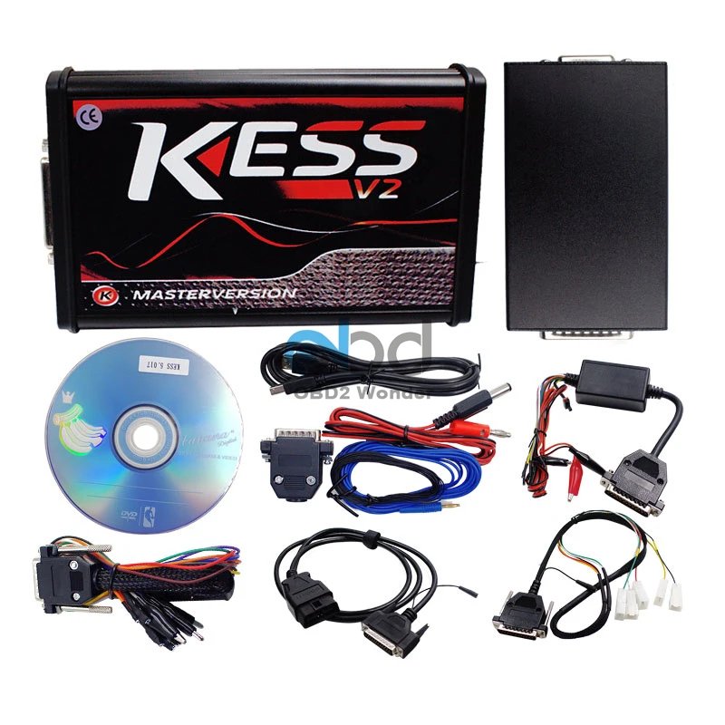 ЕС красный Ktag K TAG V7.020 KESS V2 V5.017 SW V2.25 V2.47 мастер ECU чип Тюнинг инструмент KESS 5,017 Красный Онлайн неограниченное количество жетонов