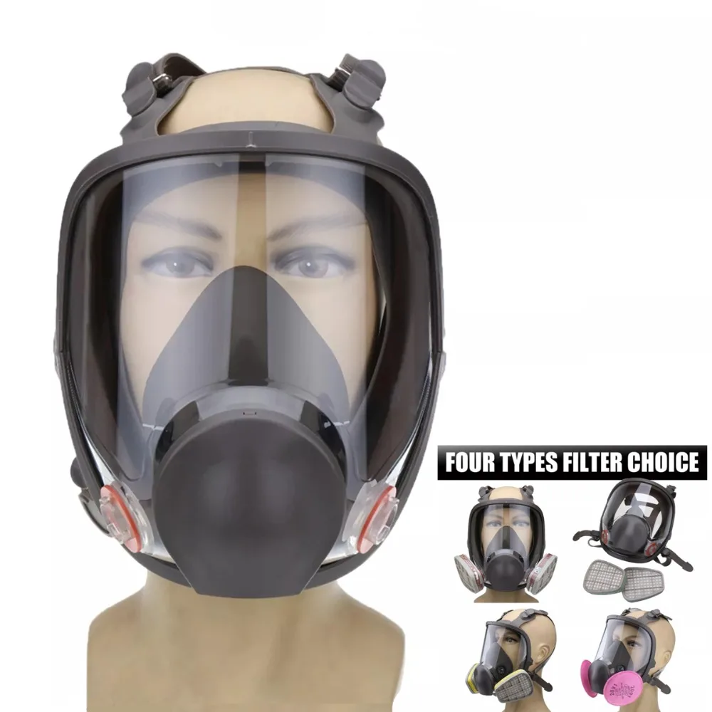 

3 In 1 Suit Painting Spraying Similar for Silicone Full Face Facepiece Reusable Respirator 6800 Gas Protective Mask