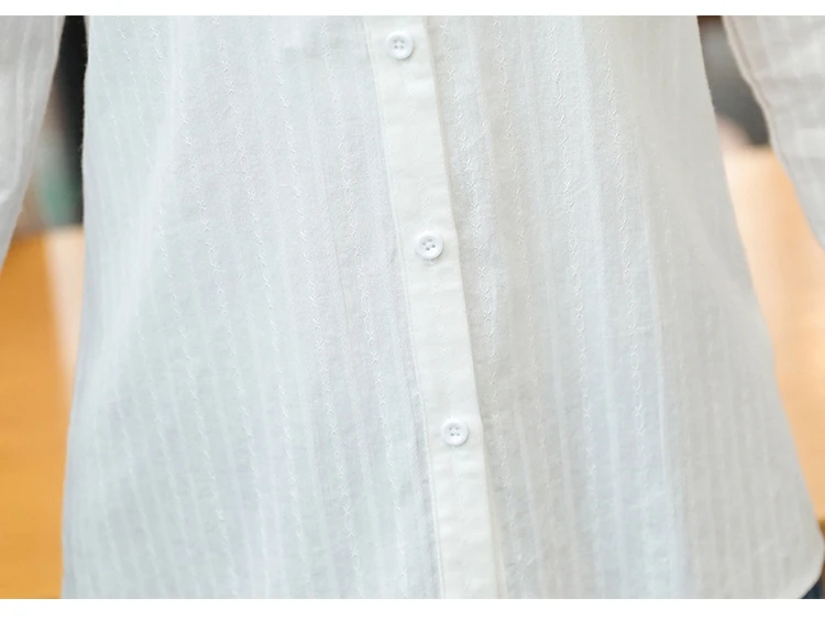 Летняя Модная элегантная рубашка с вышивкой женская блузка с длинным рукавом женская одежда размера плюс женские топы Blusas D839 30