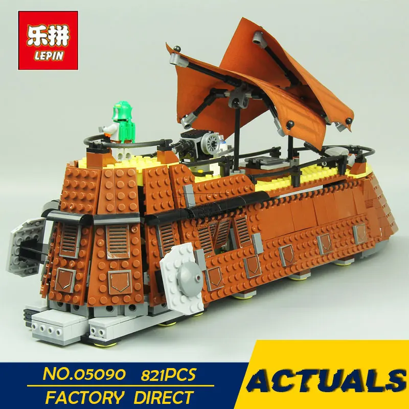 

LEPIN 05090 821Pcs Star Wars Genuine Series The Jabba`s Sail Barge Set Children Educational Building Blocks Brick Toy Model 6210