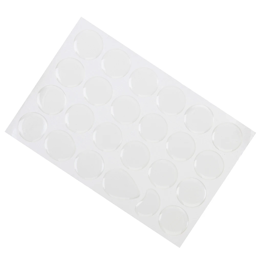 100 Piece 1 inch Crystal Clear PVC Adhesive Circles Bottle Cap Sticker for Bottle Cap DIY Crafts Supplies