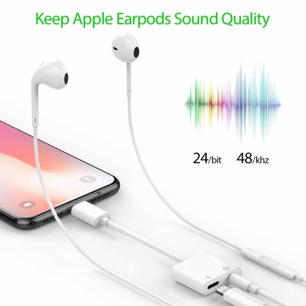 For Lightning to Earphone audio adapter