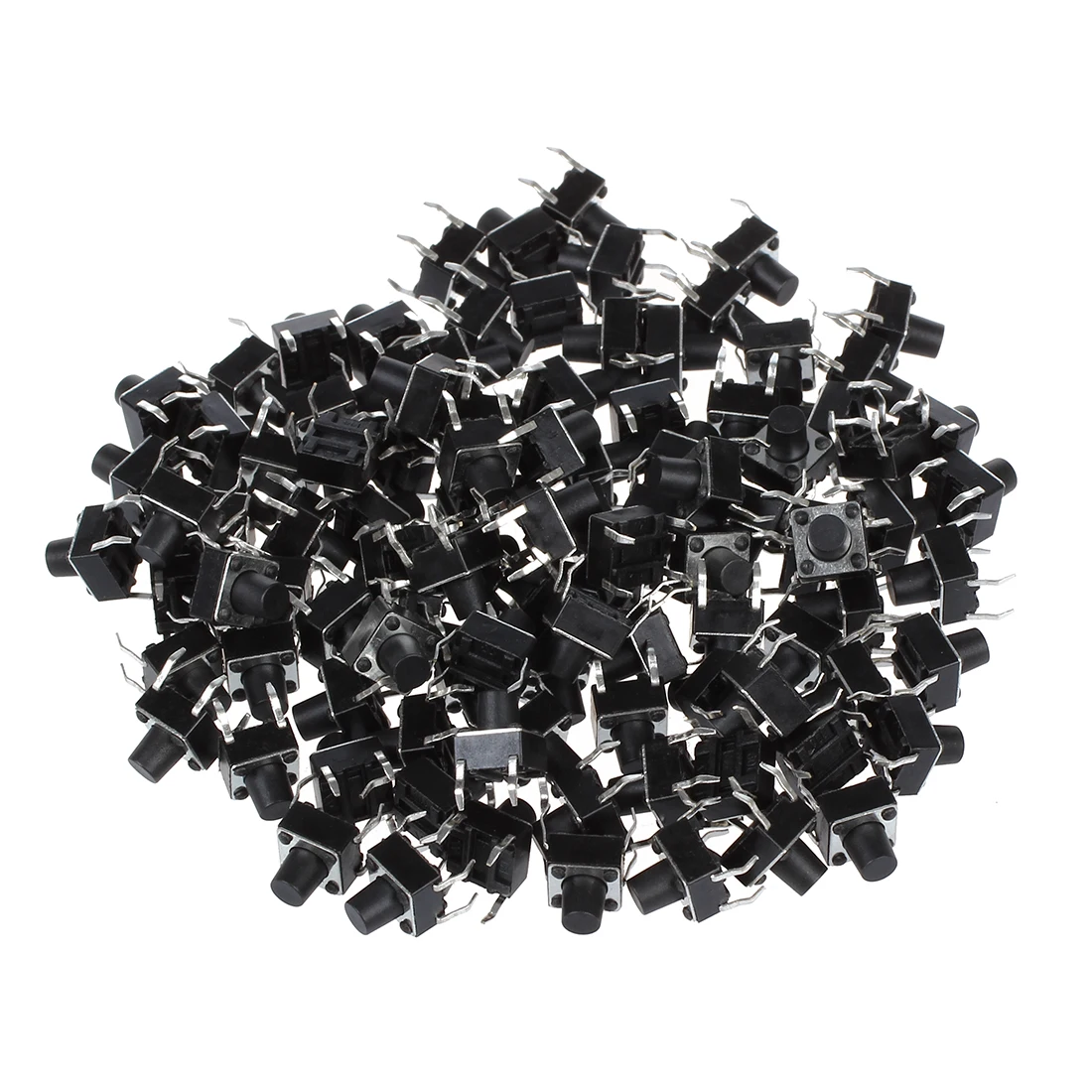 Top quality SODIAL(R) 100 Pcs 6x6x7mm Momentary Tactile Tact Push Button Switch 4 Pin DIP Through Hole | Обустройство дома
