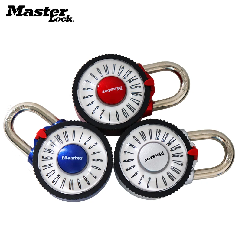 

Master Lock Wide Combination Dial Padlock with Aluminum Cover Smart Password Lock Carousel New style Gym locker lock