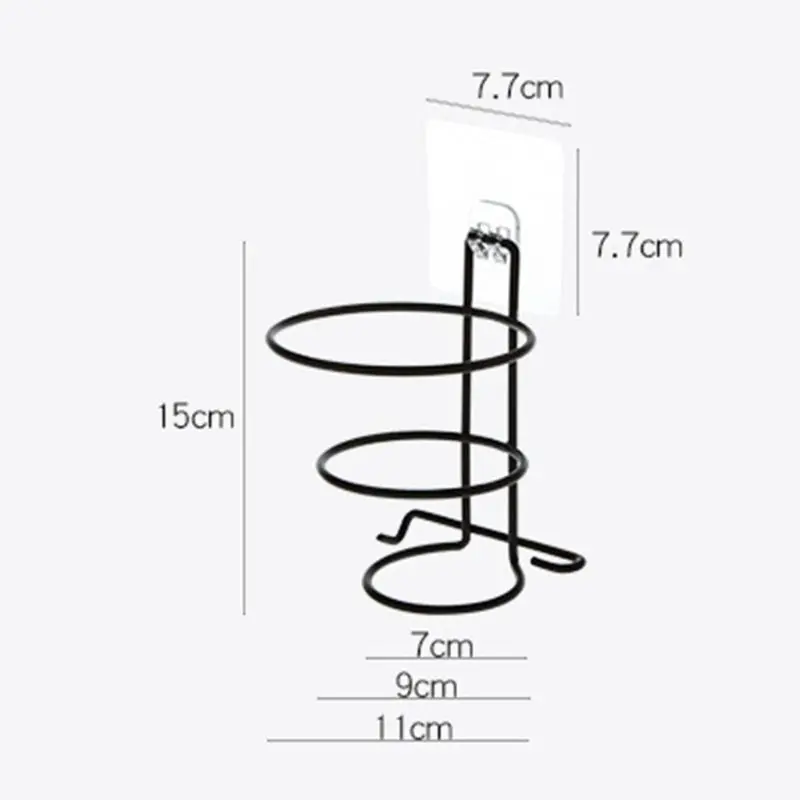 Фен для волос, настенный держатель для ванной комнаты и отеля, фен, полки, вешалка для хранения, без бурения