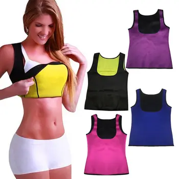 

2017 Women Hot Neoprene Body Shapers Slimming Waist Slim Sportswear Vest Underbust Plus Size S M L XL XXL Black Rose Blue Purple