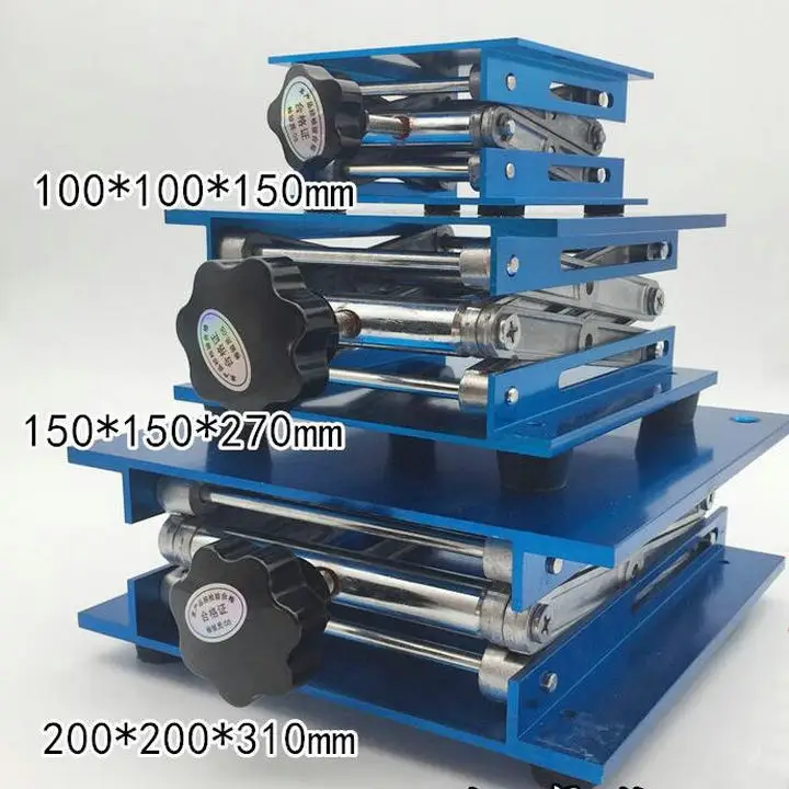 100x100x150 мм усиленный оксид алюминия регулируемые подъемные платформы лабораторный домкрат ножничный Стенд стойка для лаборатории