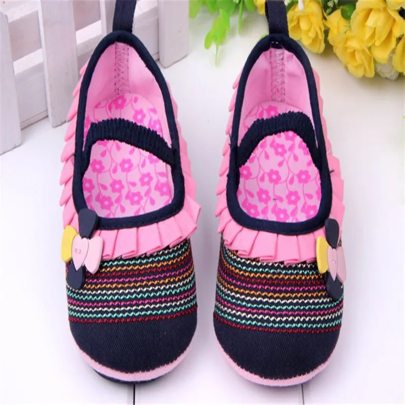 Fashion Hard Bottom Kids Infant First Walkers Baby Girls Dress Shoes
