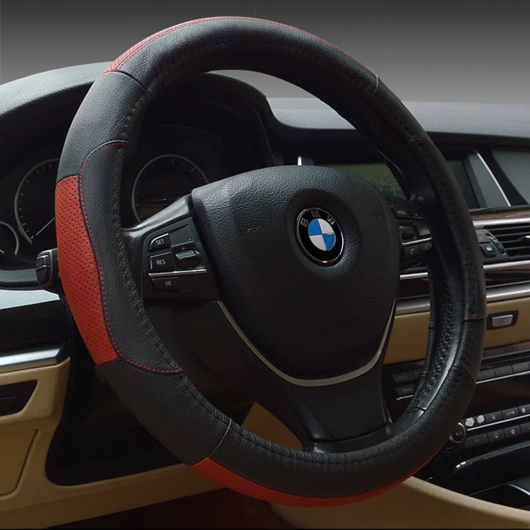 brand Luxury hot sale Cowhide genuine Leather car steering