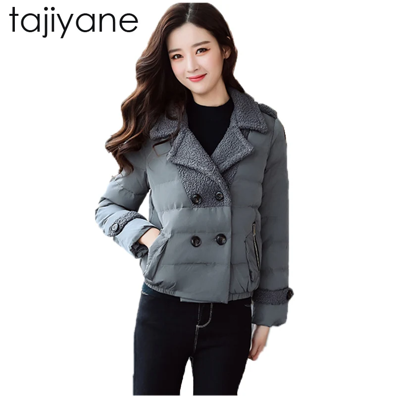 

TAJIYANE 2018 New Fashion Spring And Winter Korean Ladies Lamb Plush Padded Cotton Short Slim Casual Female Jacket S-3XL LD047