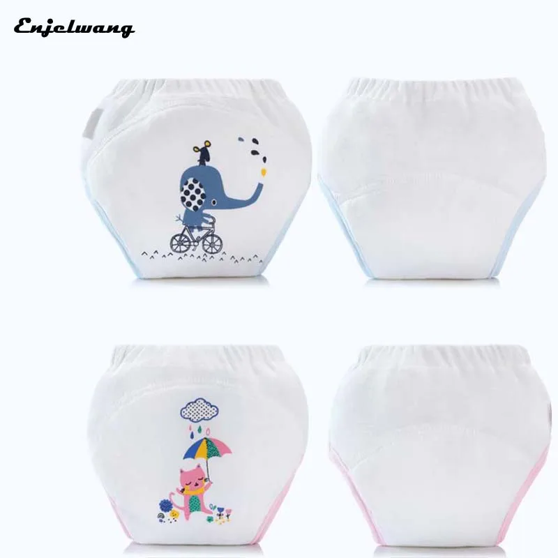 4pcs/lot Swan Cloud Cat Waterproof Potty Training Panties for Babies Leakproof Kids Drawer Panties Toddler Cotton Underwear