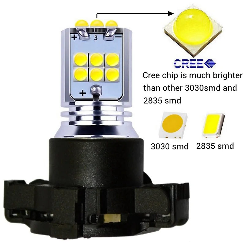  Ʈ 1800Lm ũ Ĩ LED , ڵ ĸ  ǥõ, PY24W, ڵ   õ,  , 2 