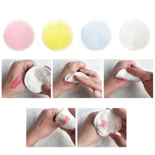 Салфетки для снятия макияжа многоразовые для очищения лица круглый для ватных тампонов двухслойная салфетка для очистки ногтей