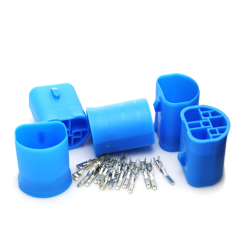 

5pcs 9004 HB1 9007 HB5 Male HID Xenon Halogen Bulb Light Connector Kit Terminal Adapter Plug 2Pins #1649*5
