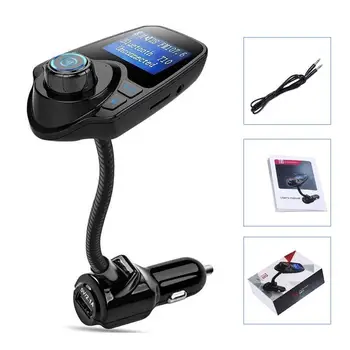 

Eincar FM Bluetooth FM Transmitter Radio Adapter Car Kit With 5V 2.1A USB Car Charger MP3 Player Support TF Card USB Flash Drive