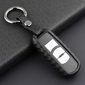 

Carbon Fiber Look Car Key Case Protective Case Shell Housing Practical Popular Accessories Hot High Quality