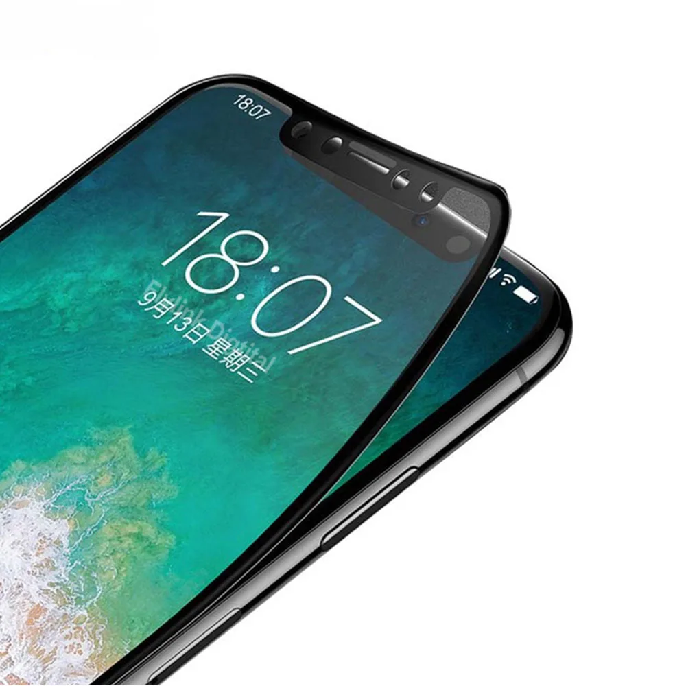 Защитное стекло закаленное 3D для iPhone X/7/6 S/8|Защитные стёкла и плёнки| |