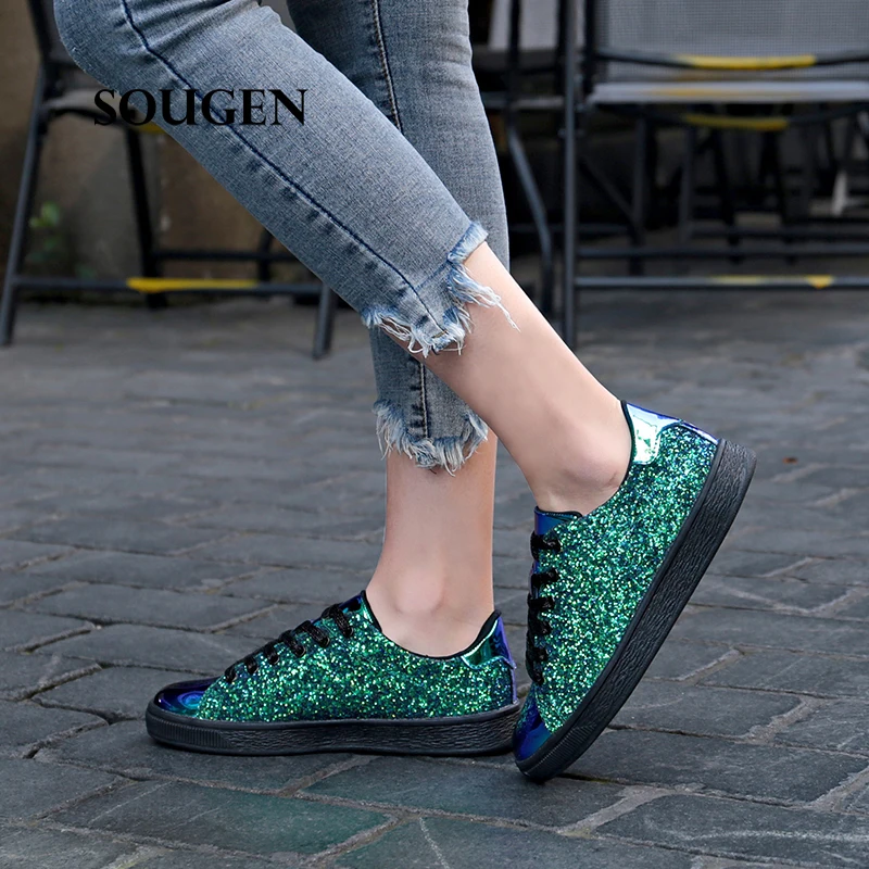 

Casual Womens Sneakers Femme Luxury Brand Krasovki Women Shoes Tennis Scarpe Donna Glitter Feminino Zapatos Mujer 2019