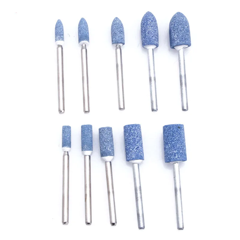 

10pc Blue Abrasive Mounted Stone Rotary Tool Grinding Wheel 1/8 Shank Drop Ship n21