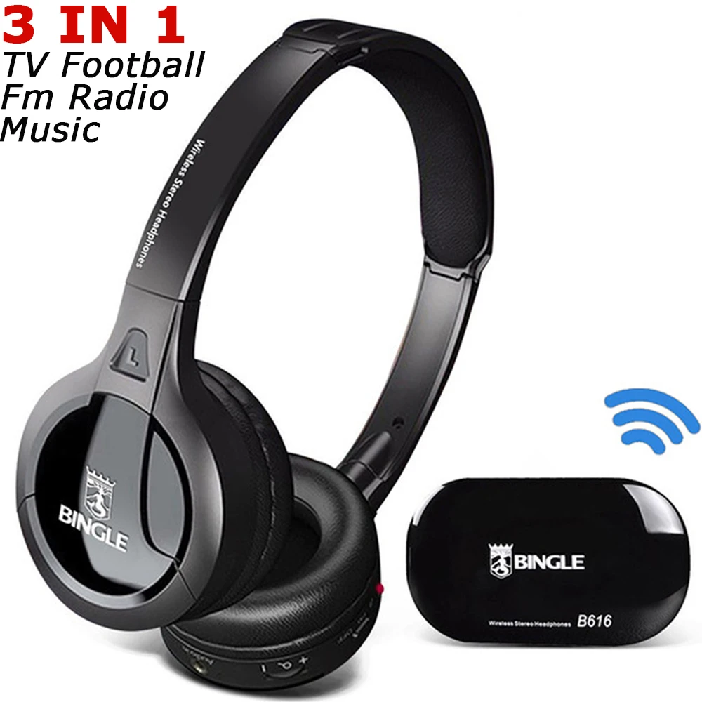 Bingle B616 2018 Noise Canceling FM Stereo Cordless Silent Disco Party ...