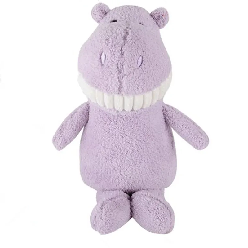 1X Recheado Animais De Pel&uacute;cia Sorridente Rindo Engra&ccedil;ado Doce Bonito Brinquedo Para O Beb&ecirc; E Crian&ccedil;as (Cinza burro)