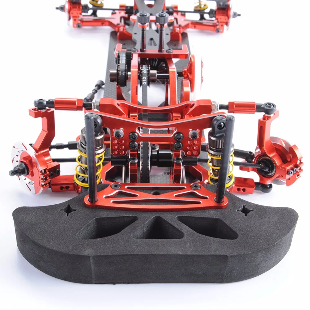 1:10 4WD Drift Red Carbon Fiber RC гоночный автомобиль привод Shft рама комплект шасси G4 Hotsa RC гоночный автомобиль аксессуары