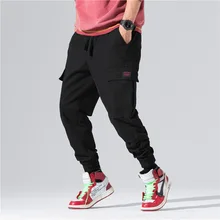 Повседневное карманы военные свободные брюки-карго мешковатые стиль сафари хип-хоп брюки лодыжки Длина Спортивные штаны брюки уличная