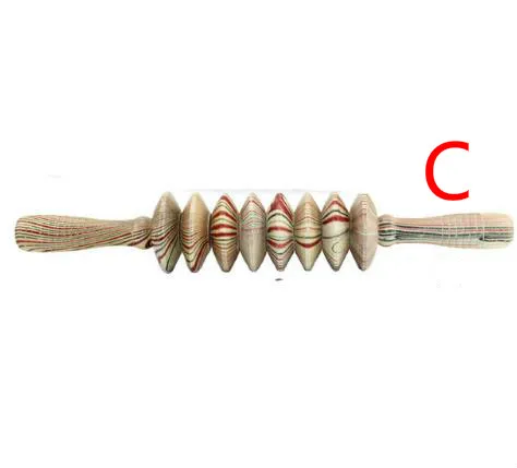 HANRIVER Gym Sports Full Body Muscle Massager Wood Roller Stick Trigger Point Recovery Tool Deep Relax Gear Massage Stick