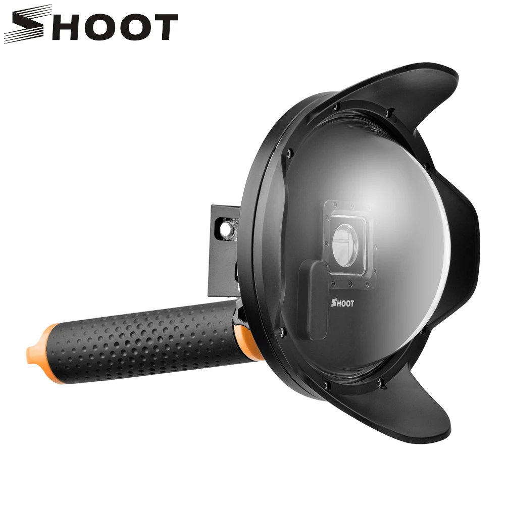 

SHOOT Sunshade 6 inch Diving Dome Port For GoPro Hero 4 3+ Camera With Waterproof Case Float Bobber Lens for Go pro 4 Accessory