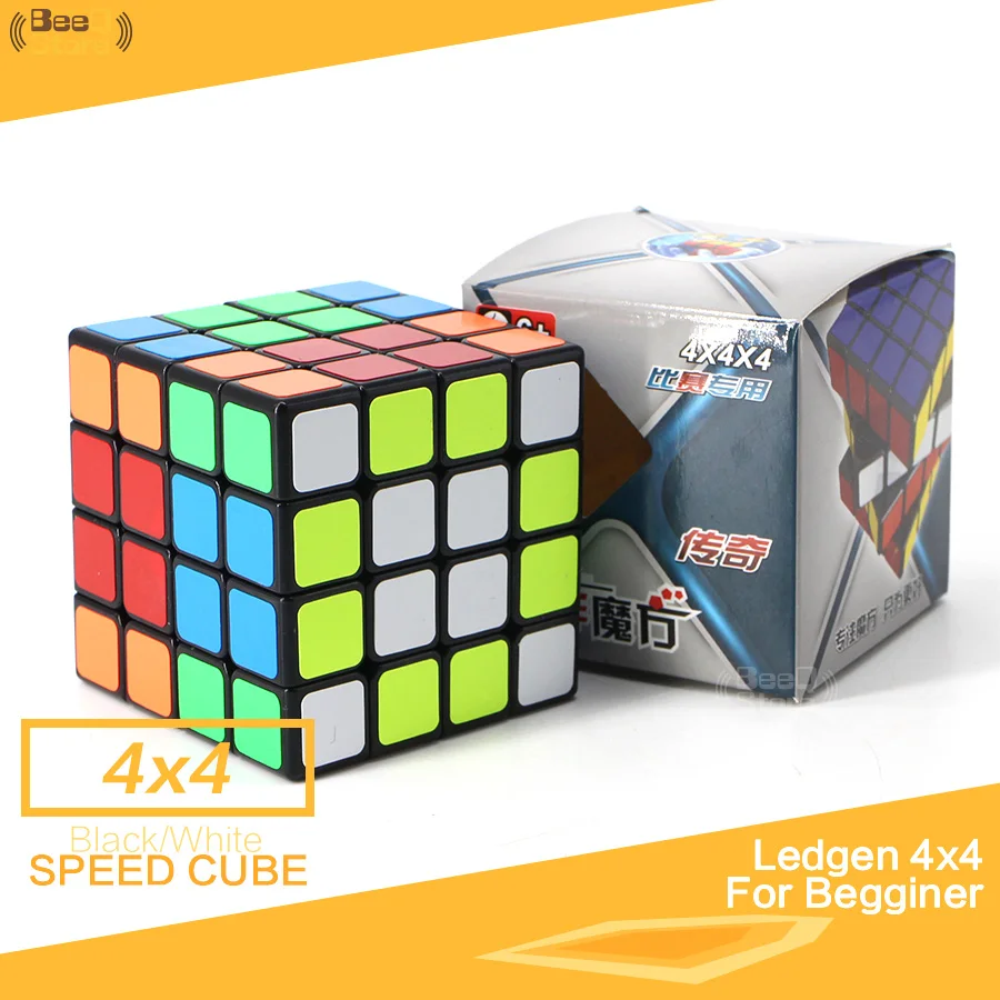Shengshou выступ 4x4 Magic Cube 4x4x4 4 слоя 62 мм головоломки Профессиональный Скорость Cube черный Стикеры Развивающие игрушки для детей