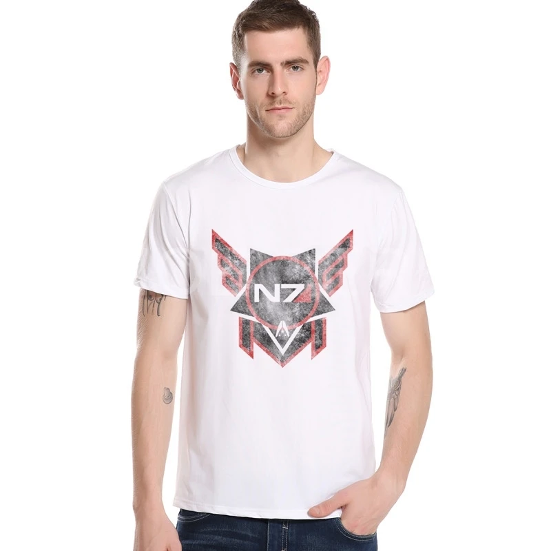 Мужская футболка Mass Effect 3 N7 Archangel Design брендовая новая известная с РПГ летняя белая
