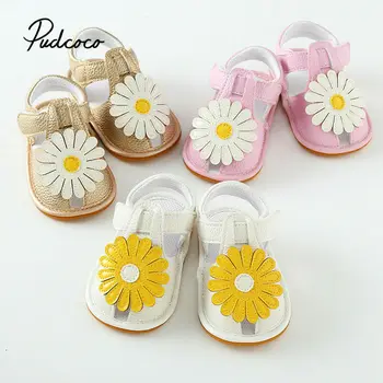 

2019 Children Summer 0-18M Newborn Infant Baby Girl Princess Floral Sandals Sneakers Toddler Soft Crib Walkers Shoes Drop Ship