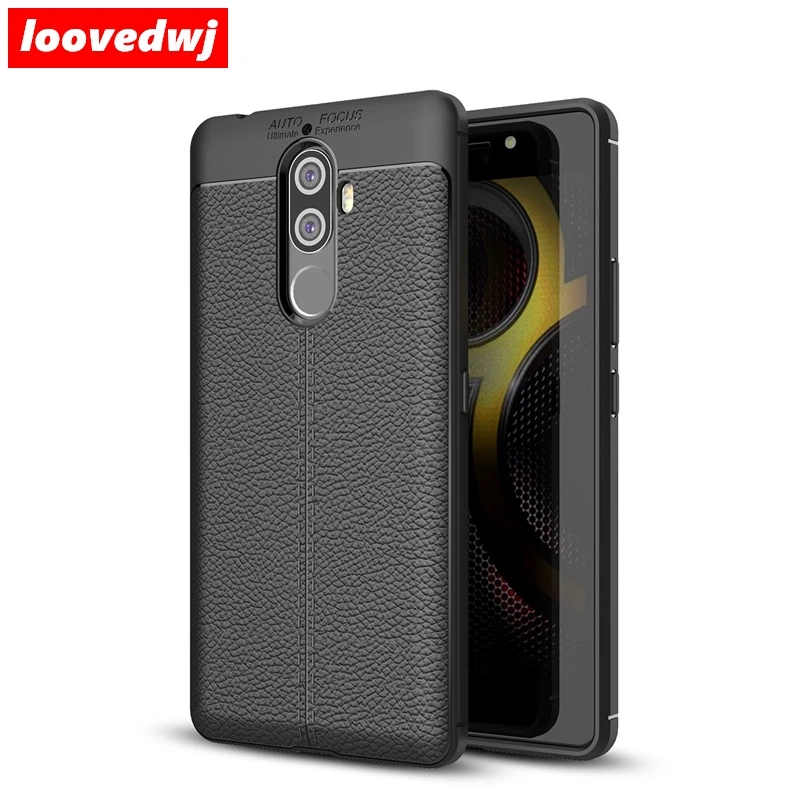 loovedwj Back Cover For Lenovo K8 Case Luxury Brand Silicone Leather