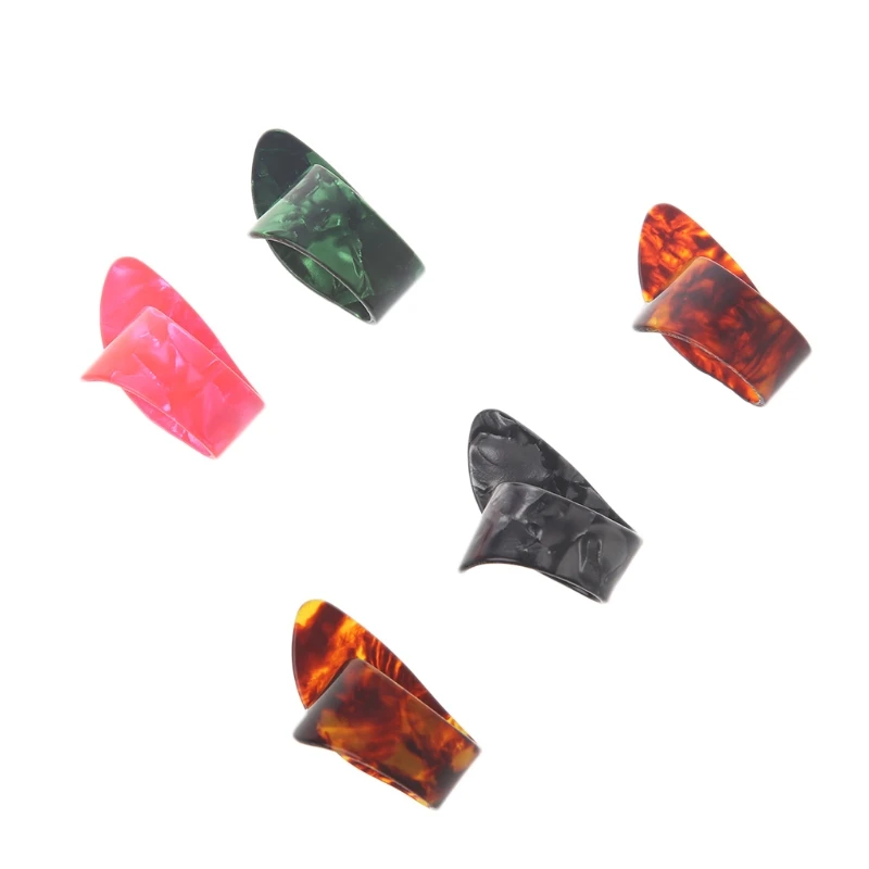 

New 1PC Celluloid Guitar Thumb Pick Plectrums Guitar Plastic Thumbpick Color Random delivery