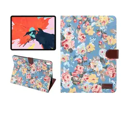 Мода цветок окрашенные флип магнит сна Wake чехол для Apple iPad Pro 11 2018 из искусственной кожи Смарт раза бумажник Обложка + подарки