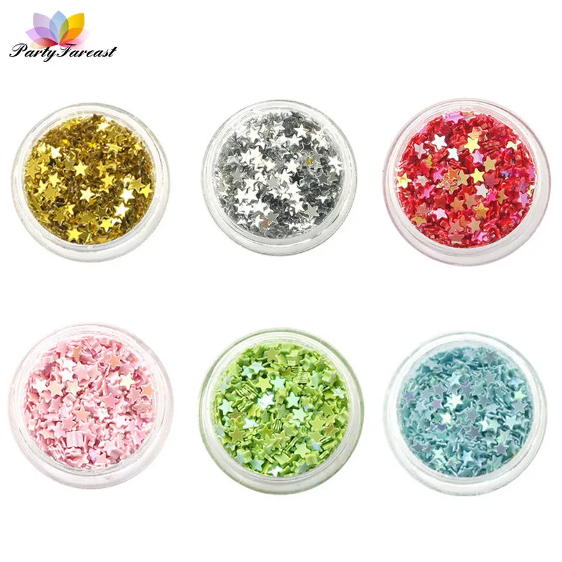 

2.5mm 20g/pack Star Loose Sequins Colorful PVC Sequins for Crafts Wedding Party Decor Confetti Nail Art Paillettes Lantejoula