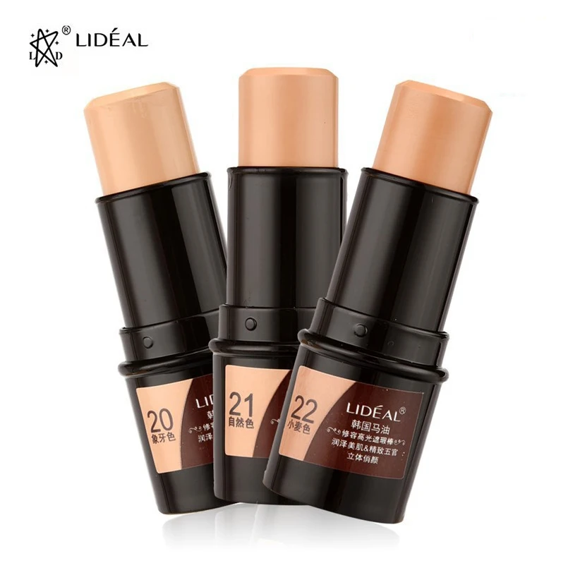 

New Brand Base Face Makeup Multi Stick Highlighter&Contour 3 Colors Brightening Oil-control Concealer Stick Cosmetics Maquiagem