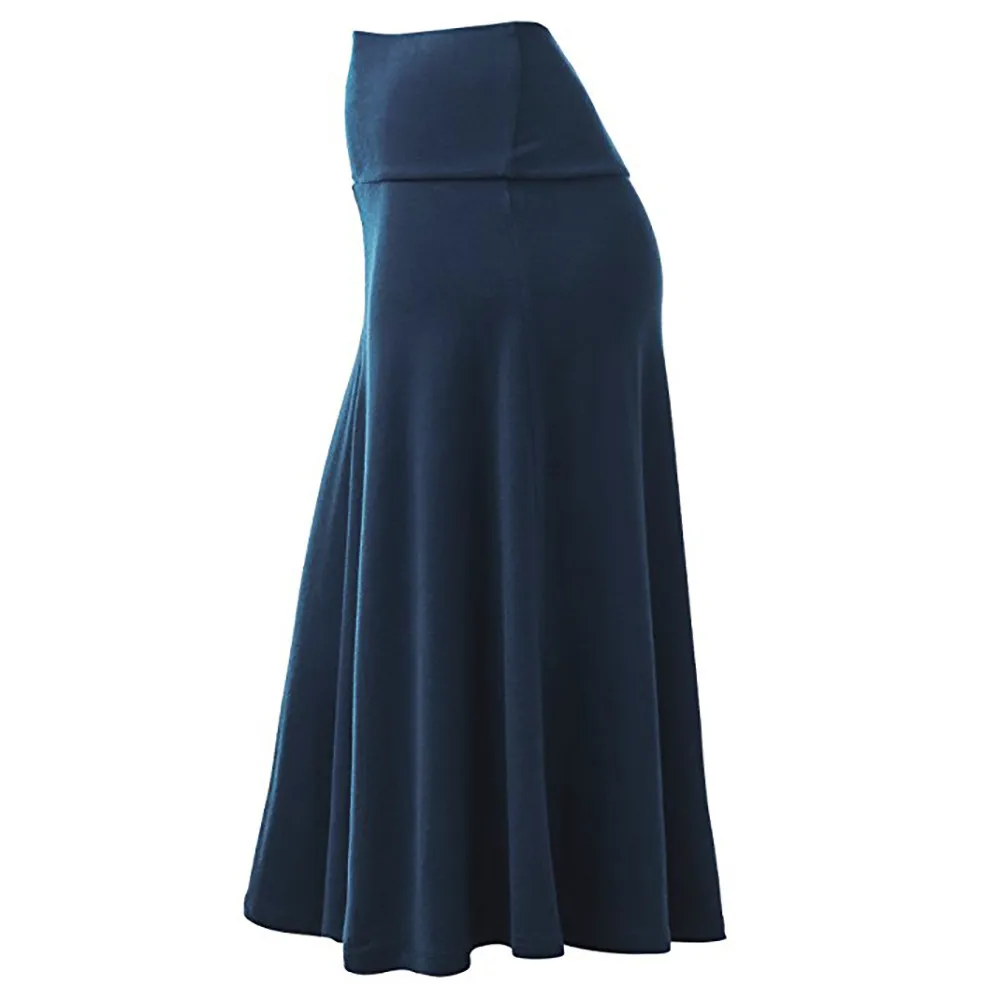 

Hot Sale Skirts Women Plus Size Solid Flare Hem High Waist Midi Skirt Sexy Uniform Pleated Skirt Free Shipping Cost #25