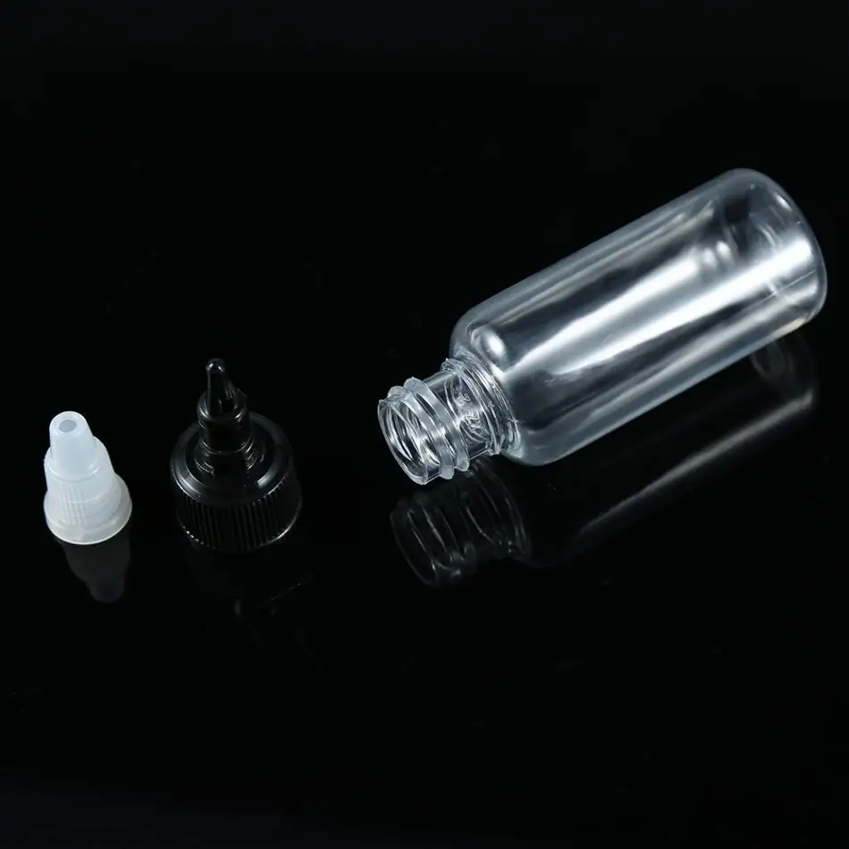30 ML твист Кепки пустой бутылочка для тату-чернил прозрачный Пластик татуировки пигментные чернила бутылок боди-арт инструменты для татуажа аксессуары
