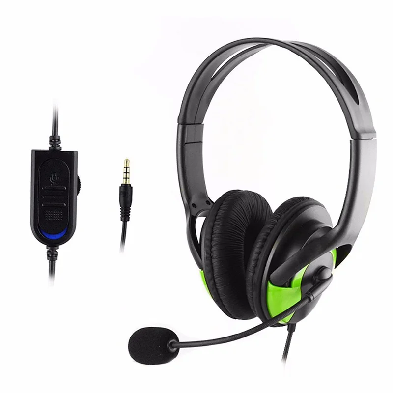 3 5mm Plug Wired Gaming Stereo Headset big Headphone Earphone with Microphone Voice Control for Sony PlayStation4 PS4 XBOX360