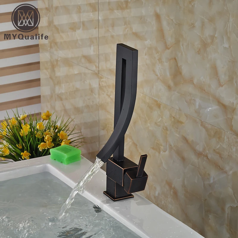 Здесь продается  2016 New Design Bathroom Sink Single Handle Faucet Oil Rubbed Bronze Washbasin Mixer Taps Deck Mounted  Строительство и Недвижимость