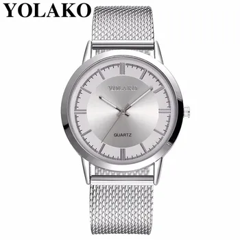

YOLAKO Watches Ultra Thin Plastic Leather Quartz Watch Fashion Women Dress Watch Casual Ladies Wristwatches Relogio Feminino