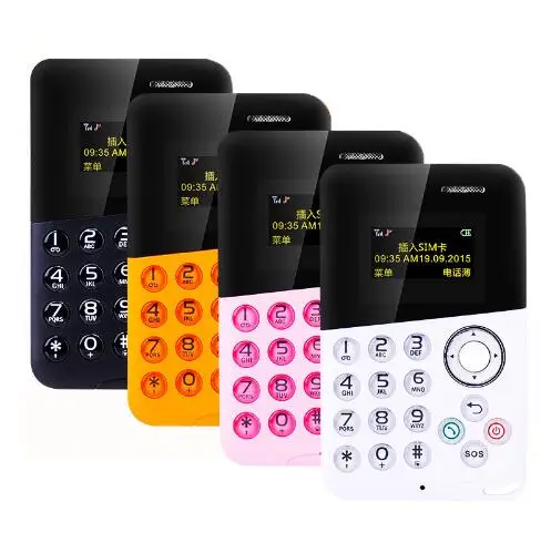 Оптовая продажа 10 шт./лот Mini Card телефон AEKU M8 цветной экран Bluetooth сообщение Quad Band Low