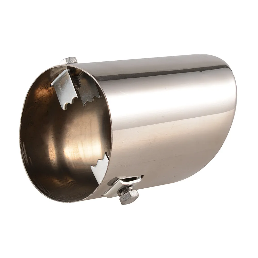 Exhaust Pipe Mufflers Stainless Steel Tail Muffler Tip Straight Single Exhaust pipe mufflers stainless steel tail muffler tip straight single