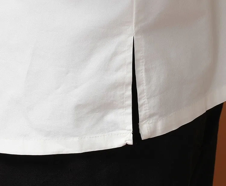 Черная мужская хлопковая рубашка Кунг-фу с длинными рукавами, классический китайский стиль, Tang, одежда, размер S M L XL XXL XXXL hombre Camisa Mim02A