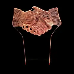 3D визуальный ведьмы и веник светодиодный светильник Йога Медитирующий Multi-цветной акрил свет творческий подарок домашнего интерьера