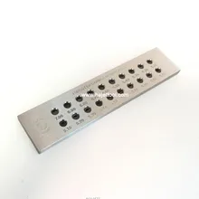 20 отверстия полукруглый фильера Отверстие Размеры 5.10-7.00 мм Вольфрам Карбид нарисовать Таблички