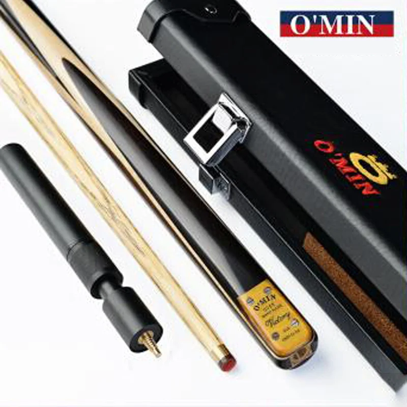 

OMIN New Victory 3/4 Piece Snooker Cue Kit with Case with Extension 9.8mm Tip Snooker Stick Billiard Snooker Kit Stick