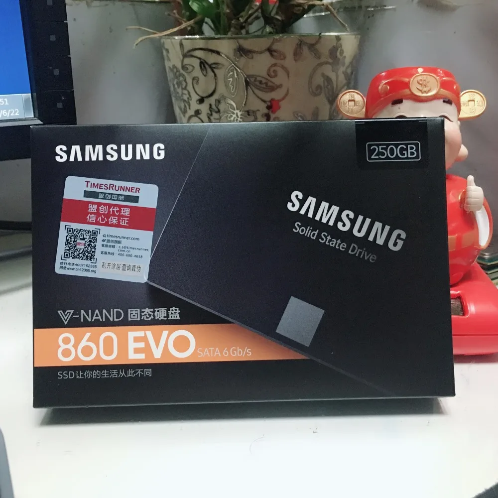 Samsung 860 EVO 860EVO 250 ГБ 250 г 2,5 SATA3 SSD настольных ПК ноутбука сервер 2,5 Internal Solid State Dribe SSD 500 ГБ 1 ТБ 250 ГБ